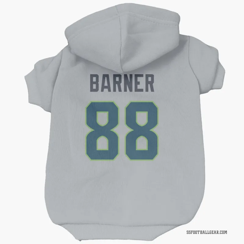 AJ Barner  Gray Seattle Seahawks  Cat & Dog Pet Hoodie