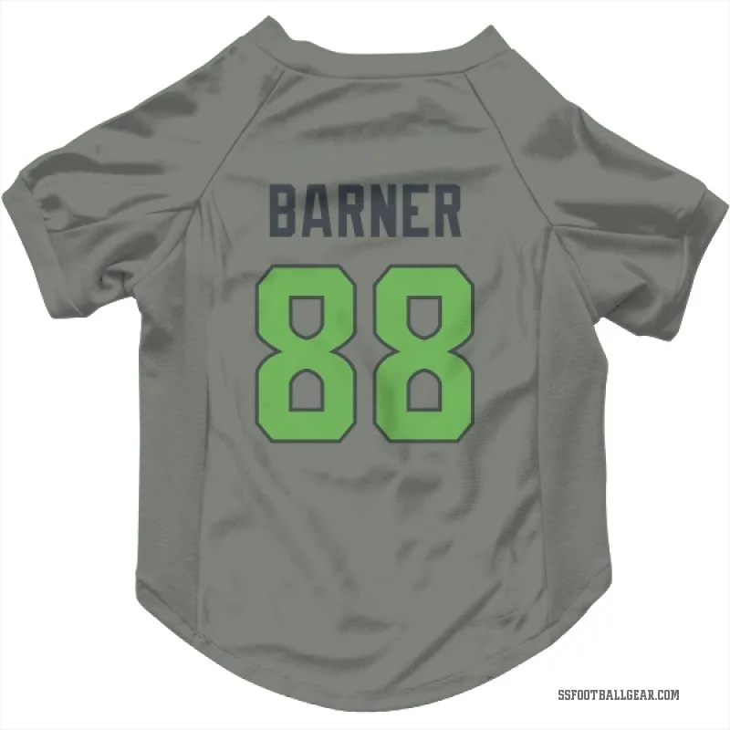 AJ Barner  Green Seattle Seahawks   Gray Neon  Cat & Dog Pet Jersey