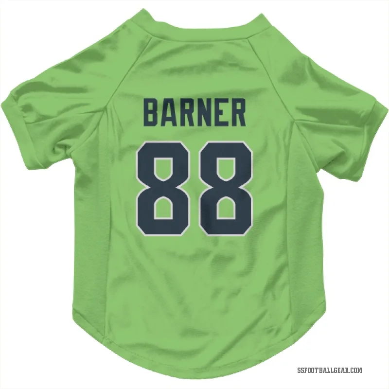AJ Barner  Green Seattle Seahawks   Neon  Cat & Dog Pet Jersey