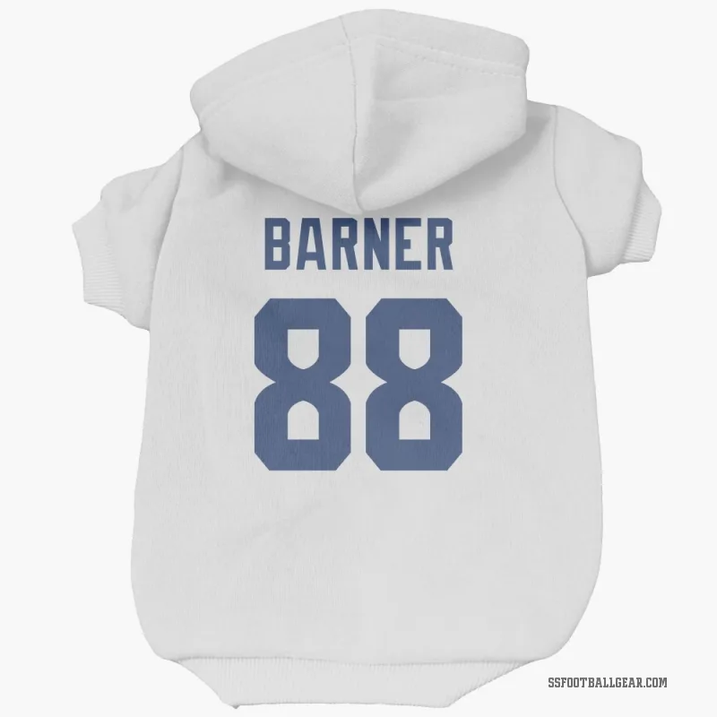 AJ Barner  White Seattle Seahawks  Cat & Dog Pet Hoodie