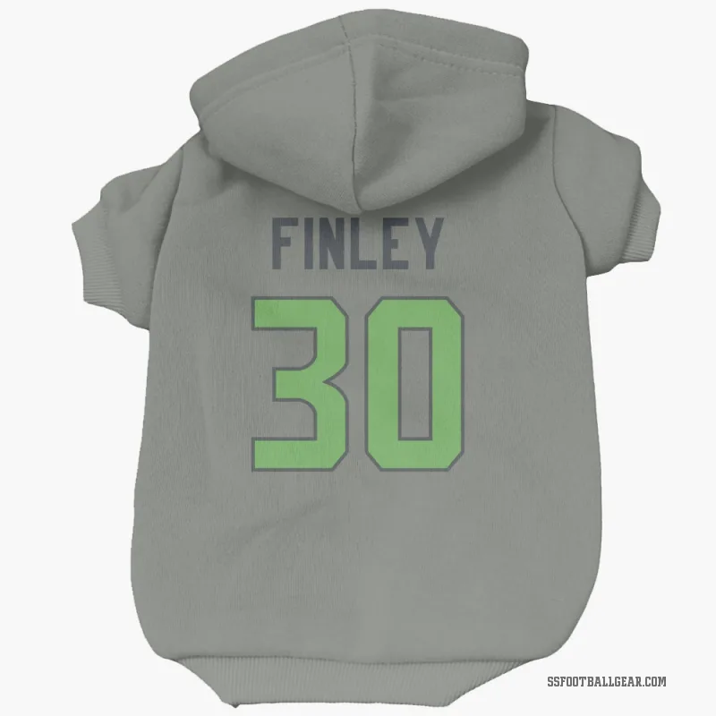 AJ Finley  Green Seattle Seahawks   Gray Neon  Cat & Dog Pet Hoodie