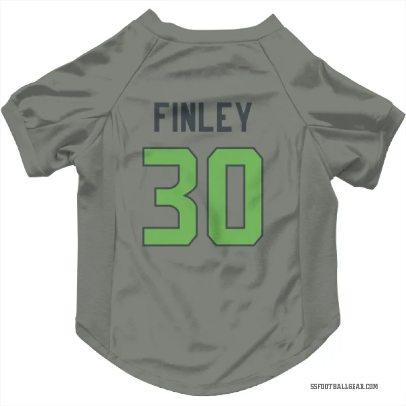 AJ Finley  Green Seattle Seahawks   Gray Neon  Cat & Dog Pet Jersey