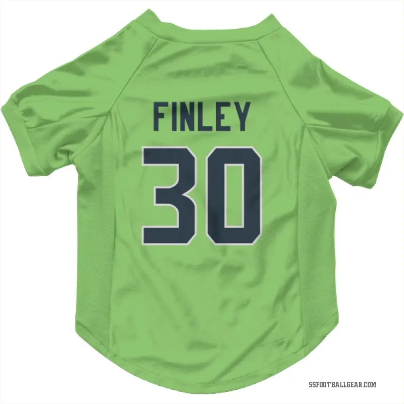 AJ Finley  Green Seattle Seahawks   Neon  Cat & Dog Pet Jersey