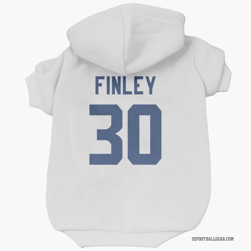 AJ Finley  White Seattle Seahawks  Cat & Dog Pet Hoodie