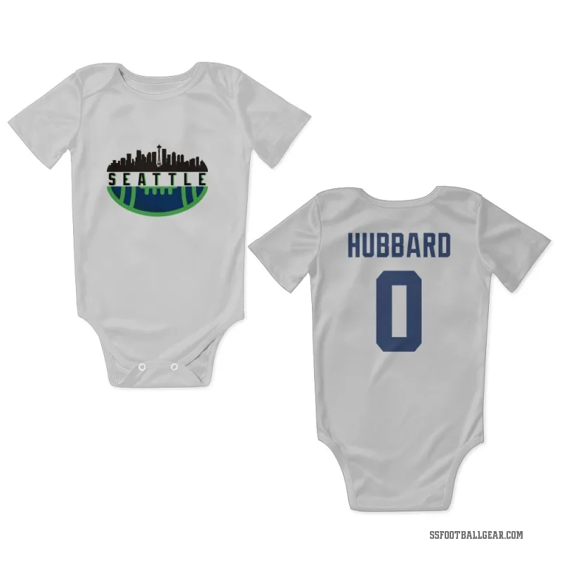 Aidan Hubbard  White Seattle Seahawks  Newborn & Infant Bodysuit