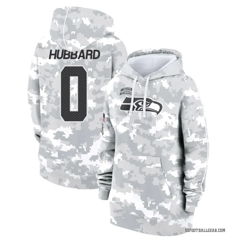 Aidan Hubbard Women's Camo Seattle Seahawks Arctic 2024 Salute to Service Club Fleece Pullover Hoodie