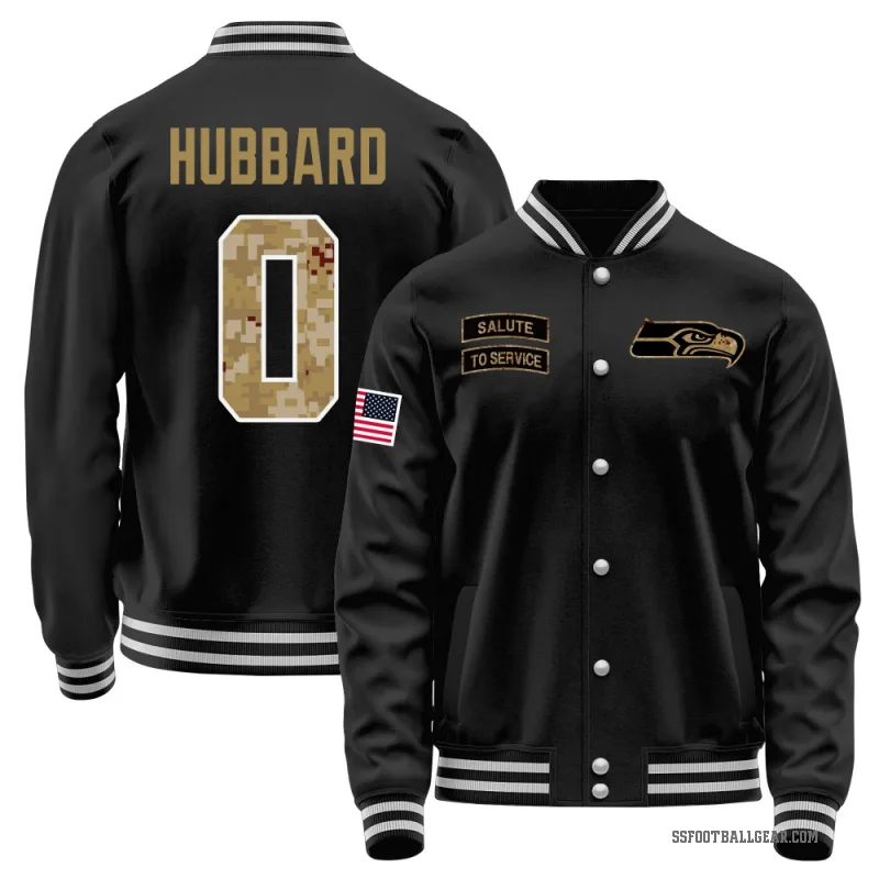 Aidan Hubbard Youth Black Seattle Seahawks Salute to Service Sideline Performance Jacket