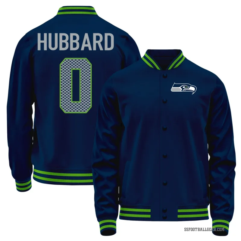 Aidan Hubbard Youth Navy Seattle Seahawks Full-Snap Jacket