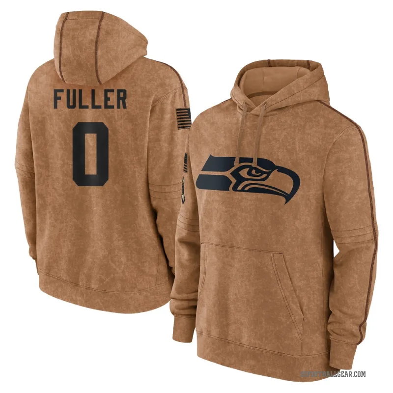 Andre Fuller Men's Brown Seattle Seahawks 2023 Salute To Service Club Pullover Hoodie