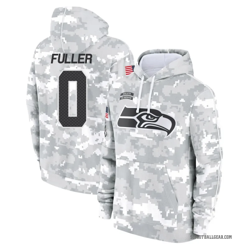 Andre Fuller Men's Camo Seattle Seahawks Arctic 2024 Salute to Service Club Fleece Pullover Hoodie
