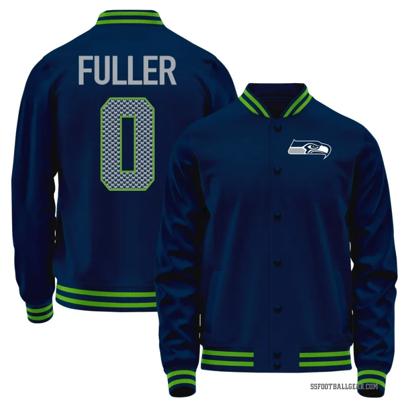 Andre Fuller Men's Navy Seattle Seahawks Full-Snap Jacket