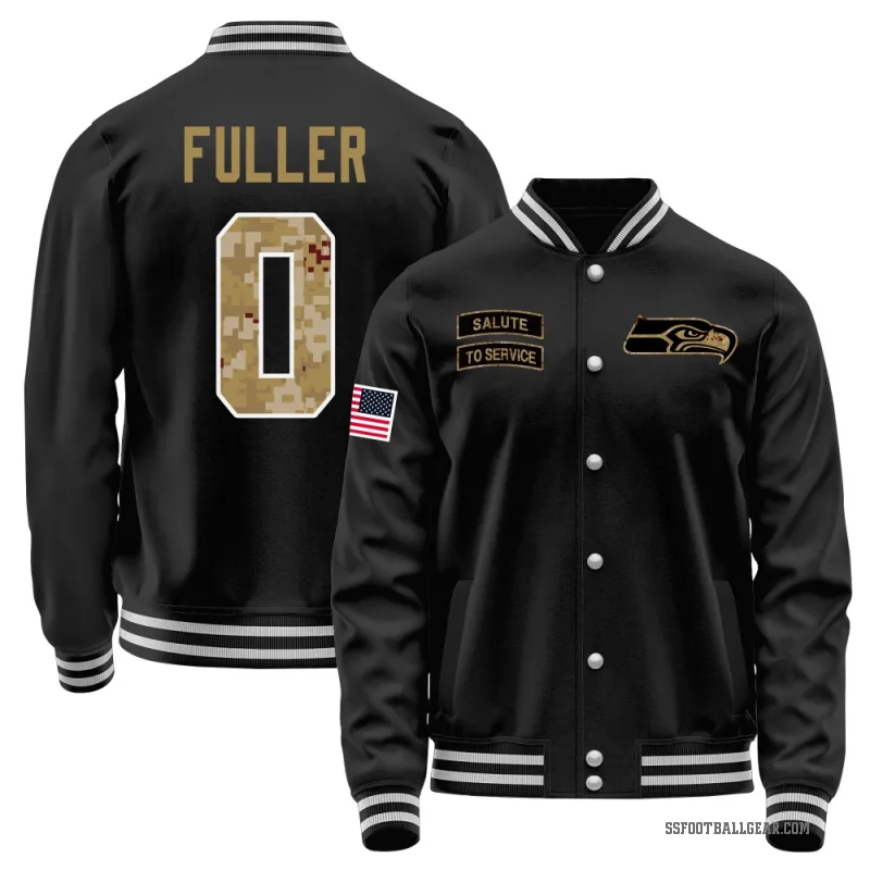 Andre Fuller Youth Black Seattle Seahawks Salute to Service Sideline Performance Jacket