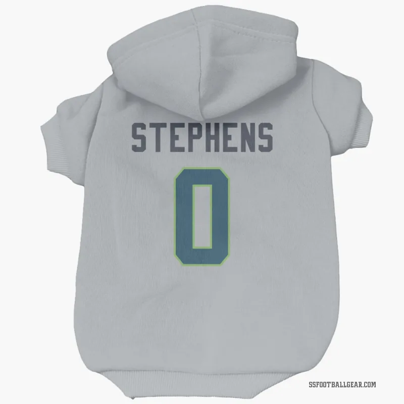 Beau Stephens  Gray Seattle Seahawks  Cat & Dog Pet Hoodie