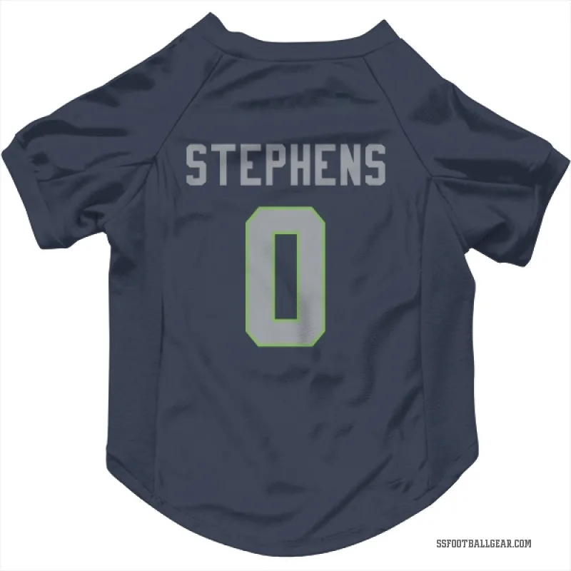 Beau Stephens  Navy Seattle Seahawks  Cat & Dog Pet Jersey