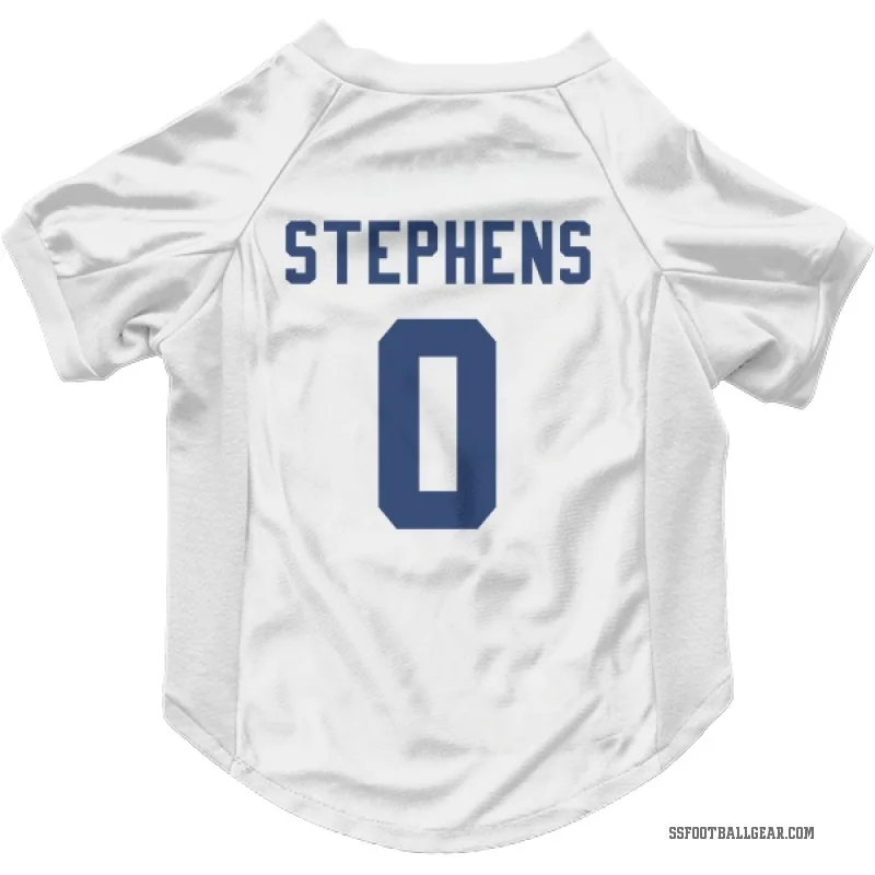 Beau Stephens  White Seattle Seahawks  Cat & Dog Pet Jersey