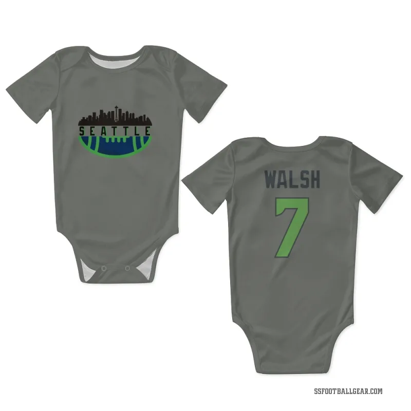 Blair Walsh  Green Seattle Seahawks   Gray Neon  Newborn & Infant Bodysuit