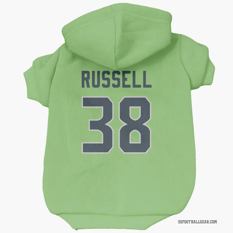Brady Russell  Green Seattle Seahawks   Neon  Cat & Dog Pet Hoodie