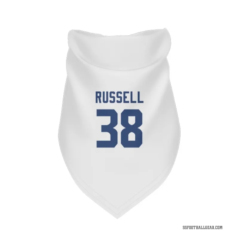Brady Russell  White Seattle Seahawks  Cat & Dog Pet Bandana