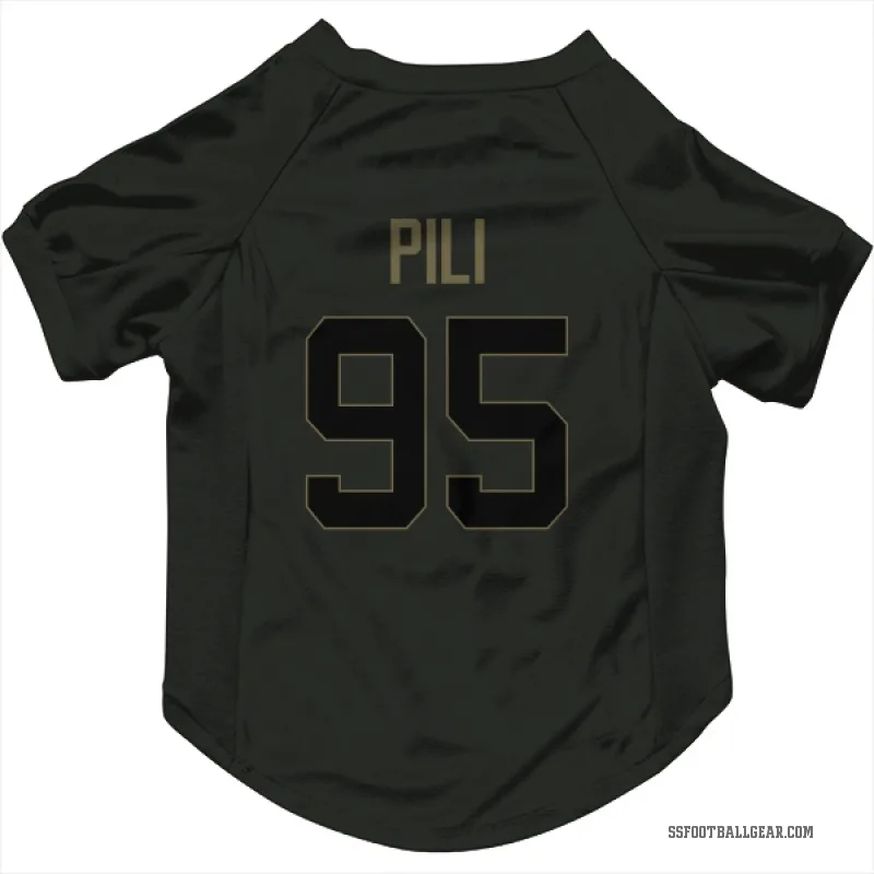 Brandon Pili  Black Seattle Seahawks  Service Cat & Dog Pet Jersey