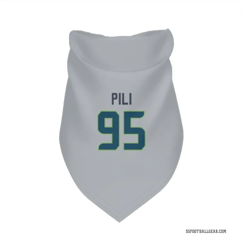 Brandon Pili  Gray Seattle Seahawks  Cat & Dog Pet Bandana