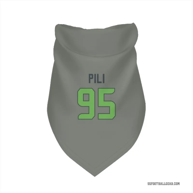 Brandon Pili  Green Seattle Seahawks   Gray Neon  Cat & Dog Pet Bandana
