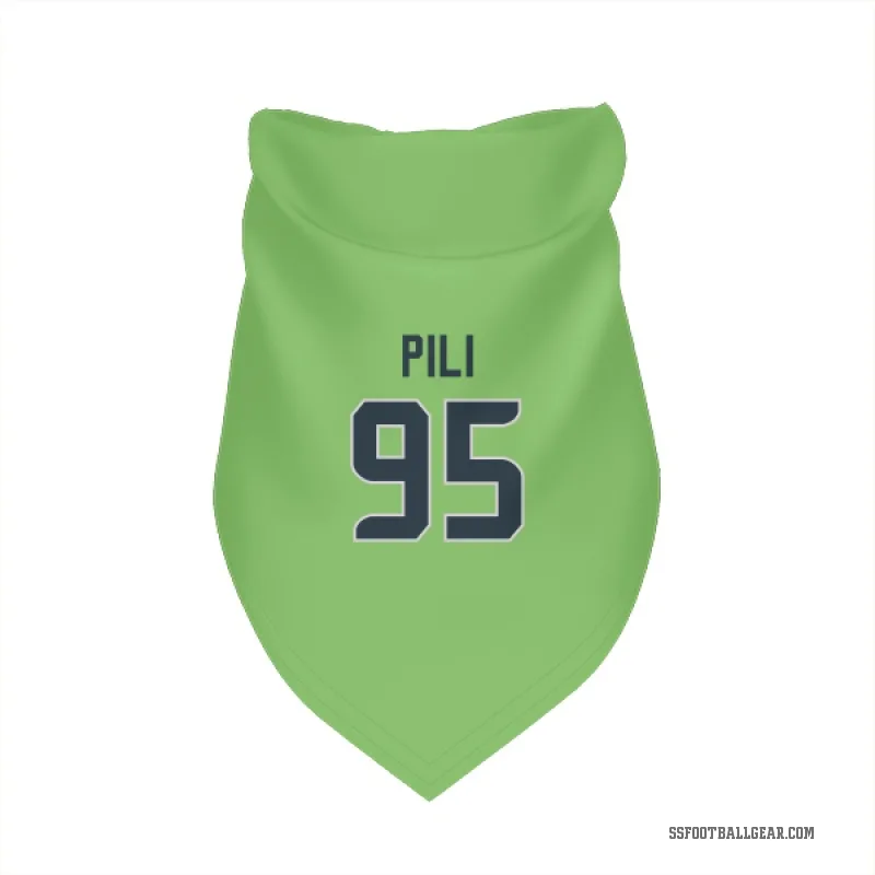 Brandon Pili  Green Seattle Seahawks   Neon  Cat & Dog Pet Bandana