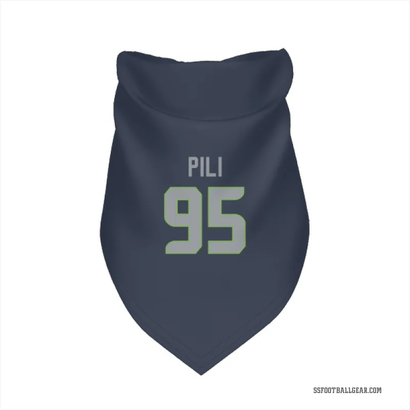 Brandon Pili  Navy Seattle Seahawks  Cat & Dog Pet Bandana