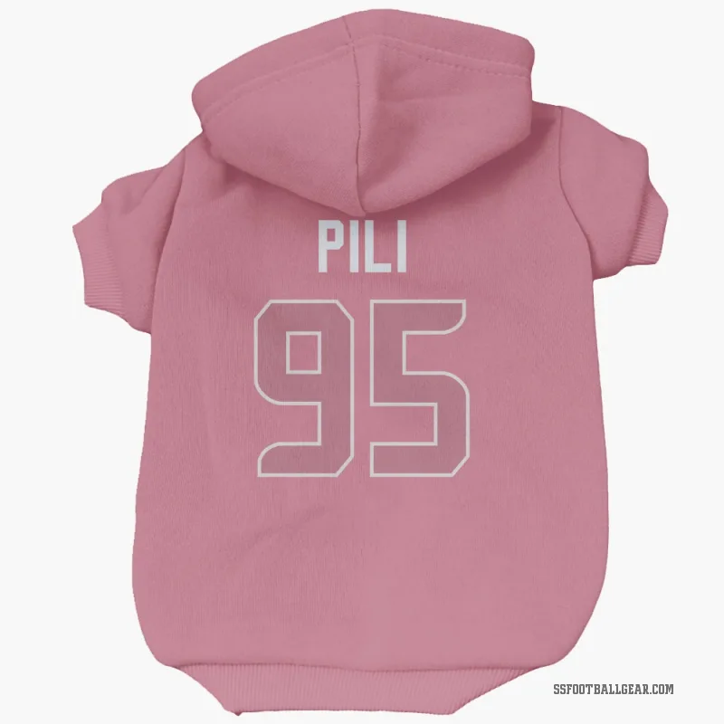 Brandon Pili  Pink Seattle Seahawks  Cat & Dog Pet Hoodie