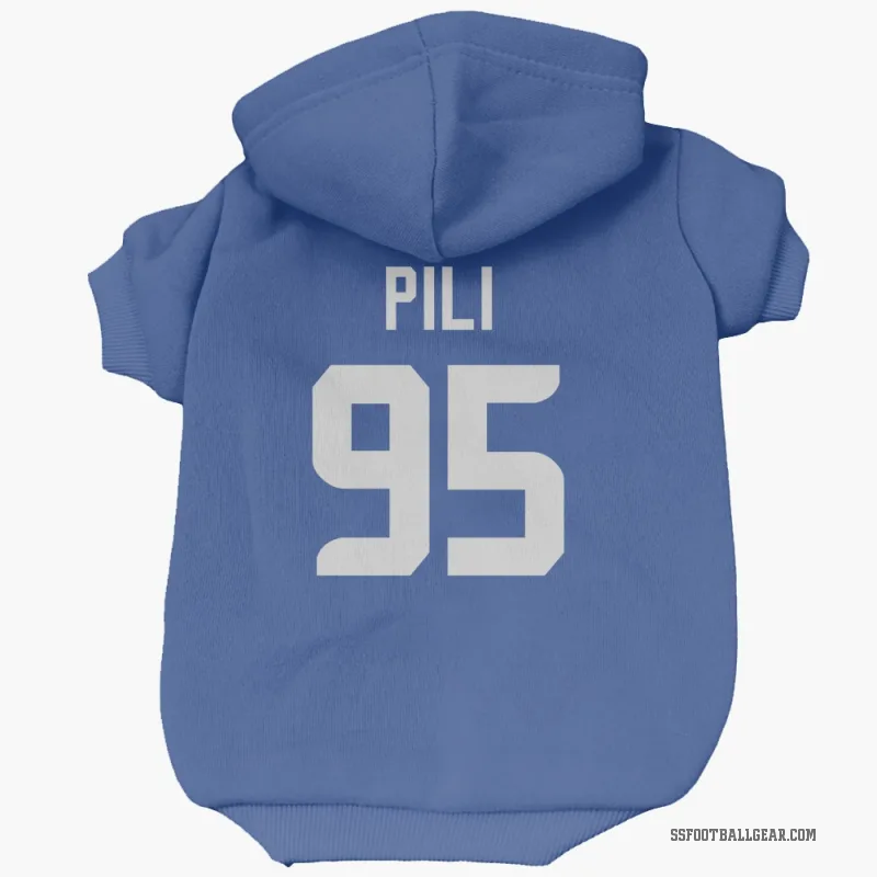 Brandon Pili  Royal Seattle Seahawks  Cat & Dog Pet Hoodie