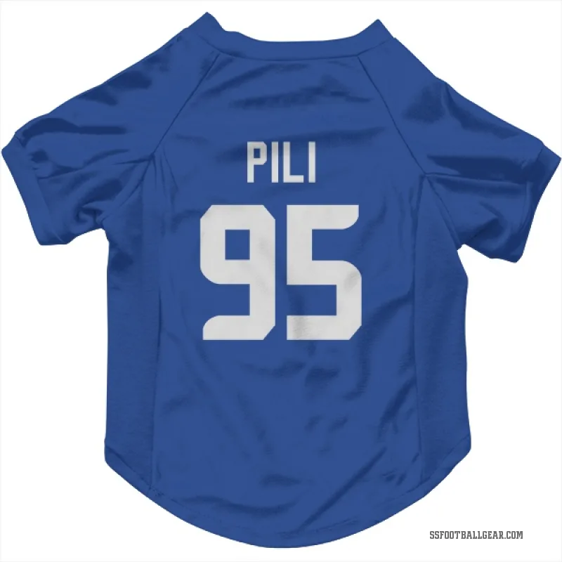Brandon Pili  Royal Seattle Seahawks  Cat & Dog Pet Jersey