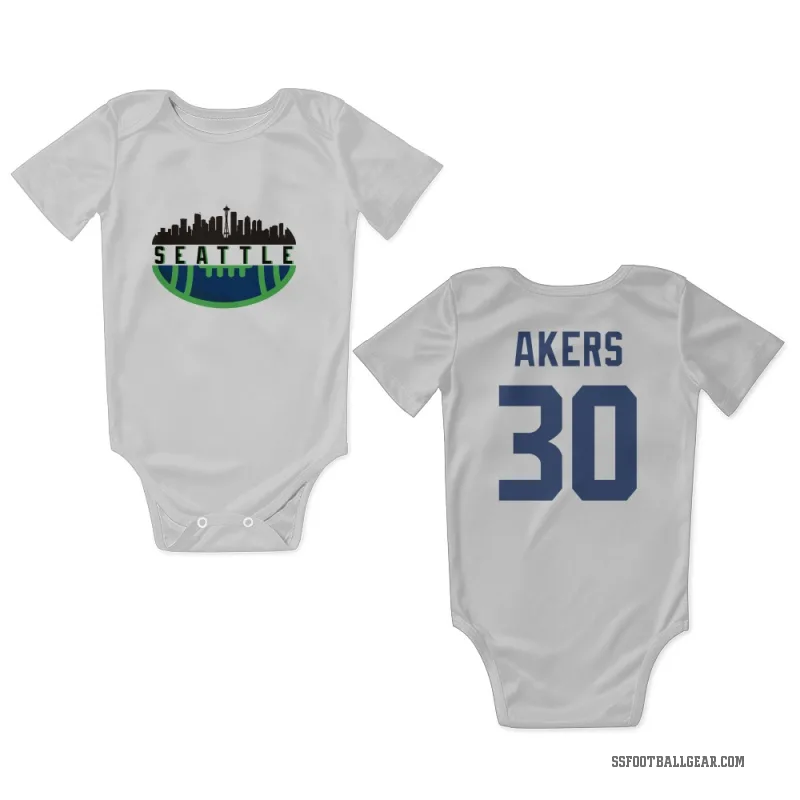 Cam Akers  White Seattle Seahawks  Newborn & Infant Bodysuit