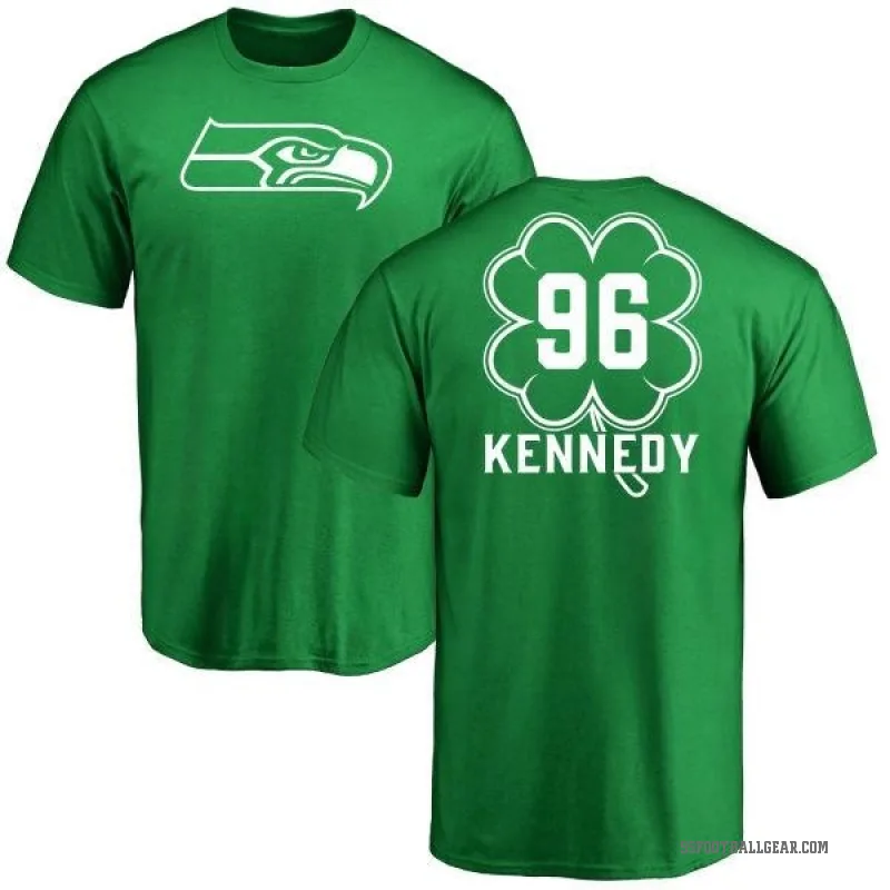 Cortez Kennedy Men's Green Seattle Seahawks St. Patrick's Day T-Shirt