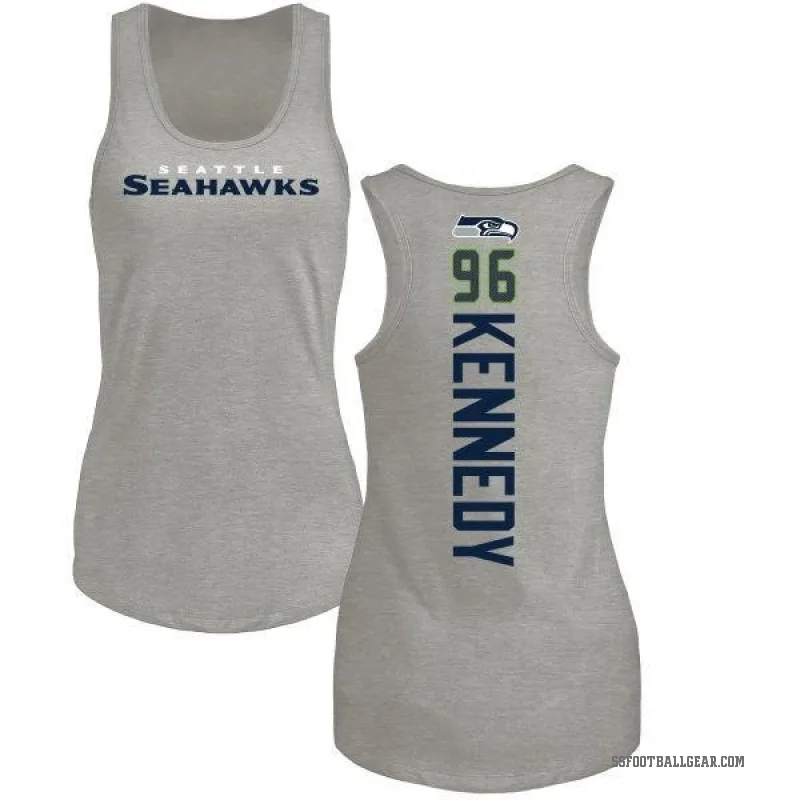 Cortez Kennedy Women's Ash Seattle Seahawks Backer Tank Top -