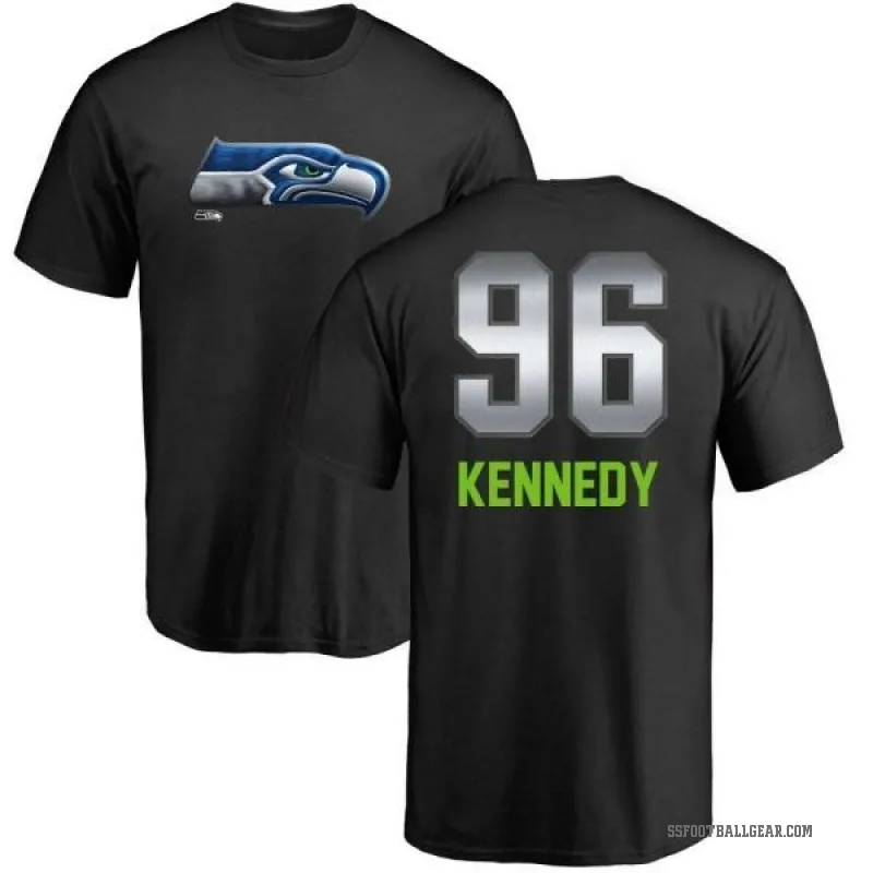 Cortez Kennedy Youth Black Seattle Seahawks Midnight Mascot T-Shirt -