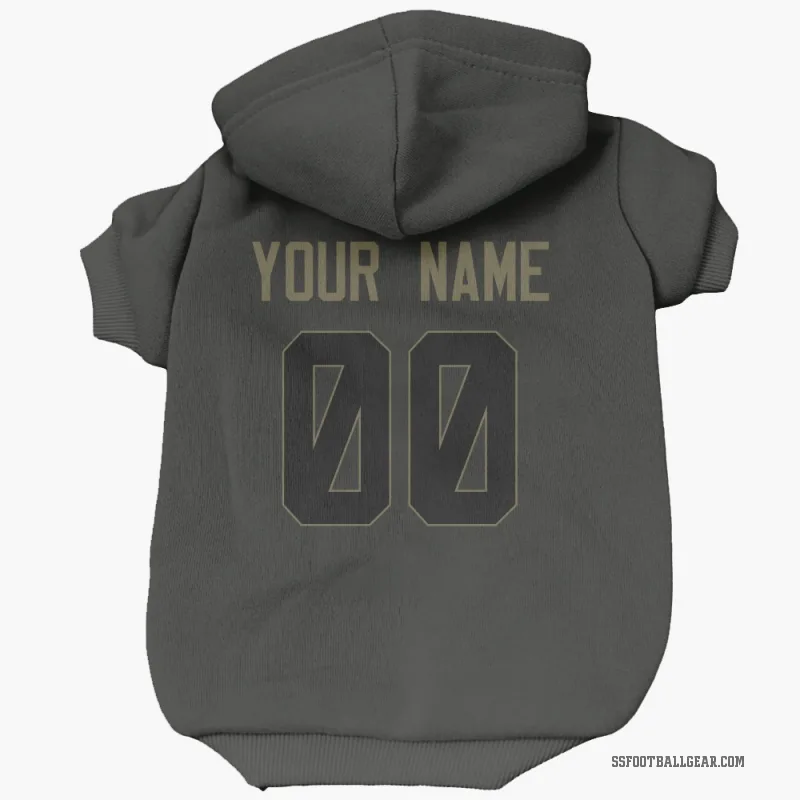 Custom  Black Seattle Seahawks   Service Cat & Dog Pet Hoodie