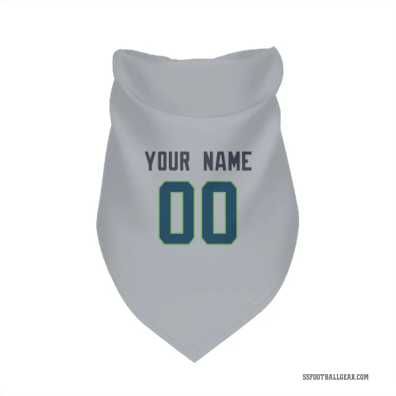 Custom  Gray Seattle Seahawks   Cat & Dog Pet Bandana