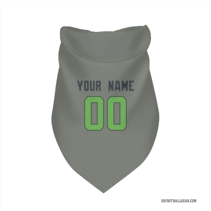 Custom  Green Seattle Seahawks  Gray Neon  Cat & Dog Pet Bandana