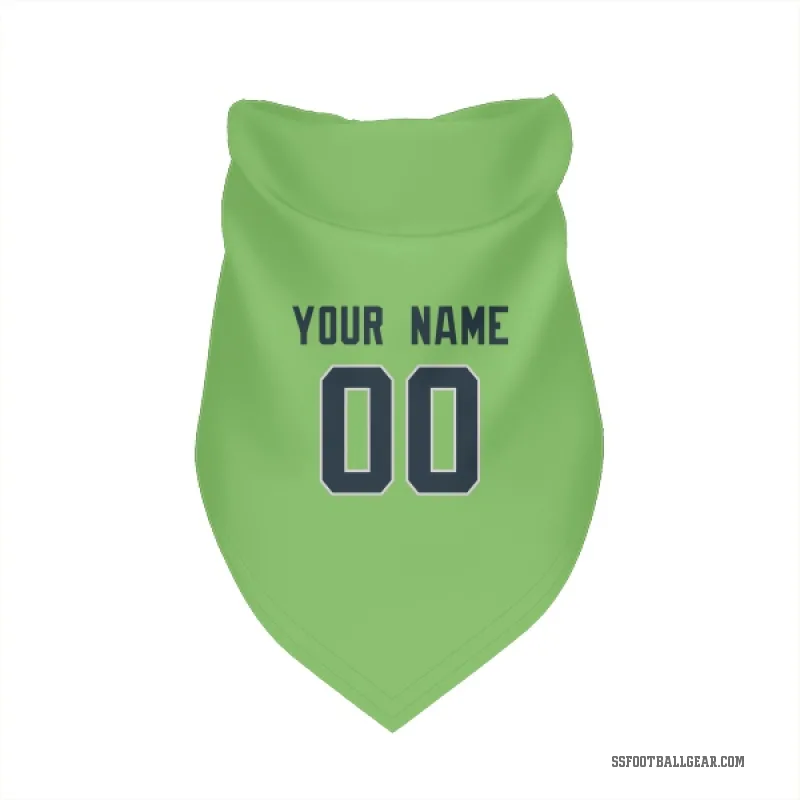 Custom  Green Seattle Seahawks  Neon  Cat & Dog Pet Bandana