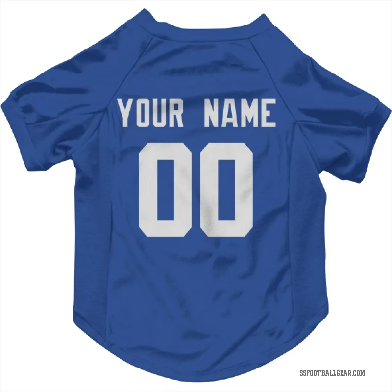 Custom  Royal Seattle Seahawks   Cat & Dog Pet Jersey