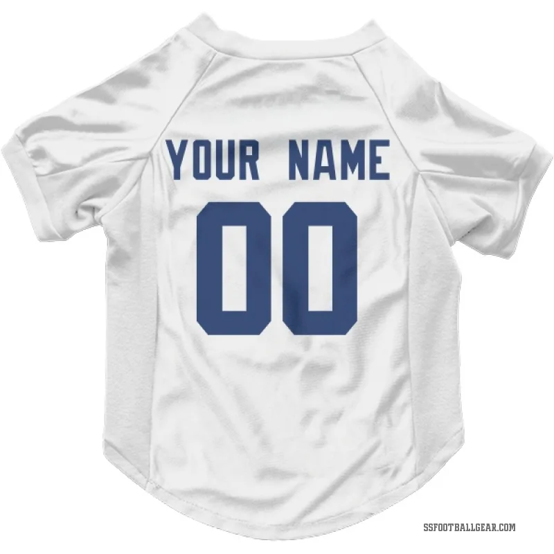 Custom  White Seattle Seahawks   Cat & Dog Pet Jersey