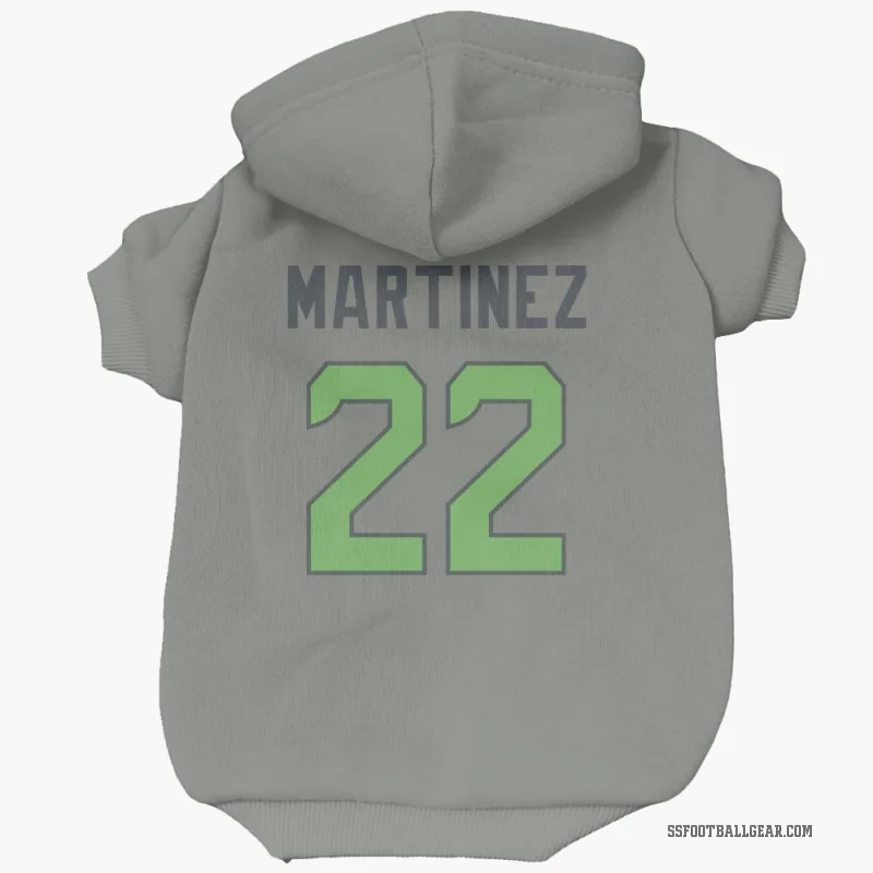 Damien Martinez  Green Seattle Seahawks   Gray Neon  Cat & Dog Pet Hoodie