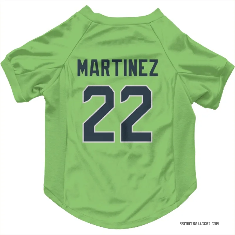Damien Martinez  Green Seattle Seahawks   Neon  Cat & Dog Pet Jersey