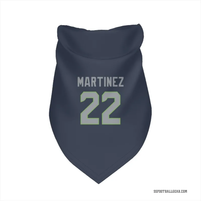 Damien Martinez  Navy Seattle Seahawks  Cat & Dog Pet Bandana