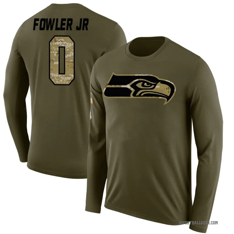 Dante Fowler Jr. Men's Olive Seattle Seahawks Salute to Service Sideline Long Sleeve T-Shirt