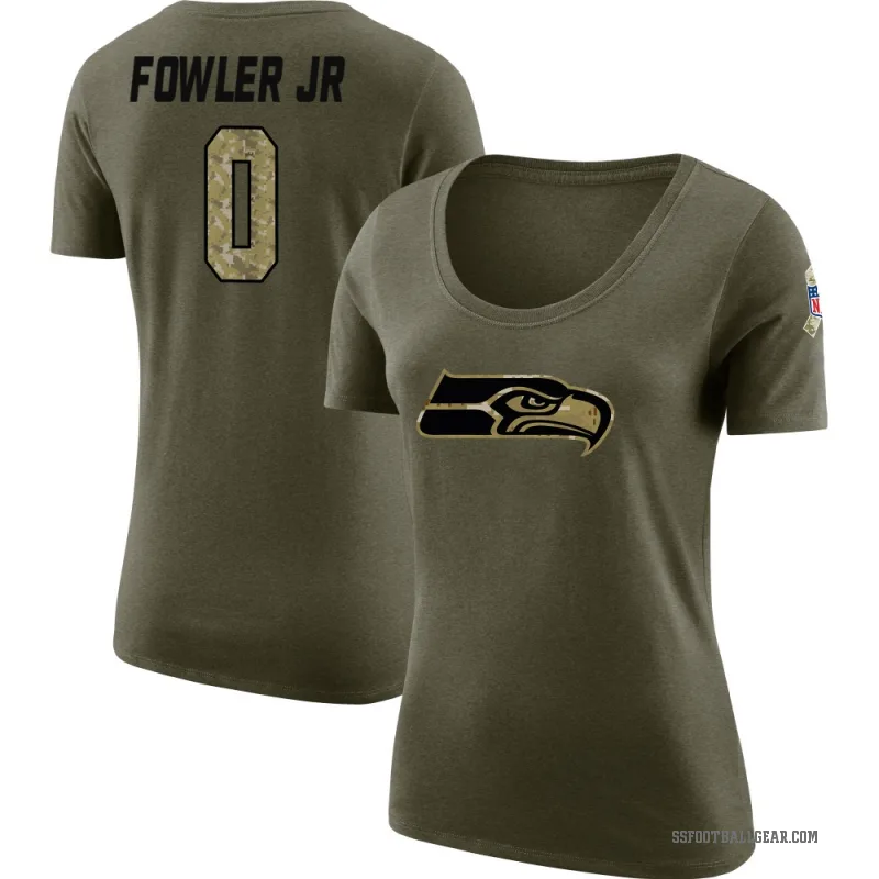 Dante Fowler Jr. Women's Olive Seattle Seahawks Salute to Service Scoop Neck T-Shirt