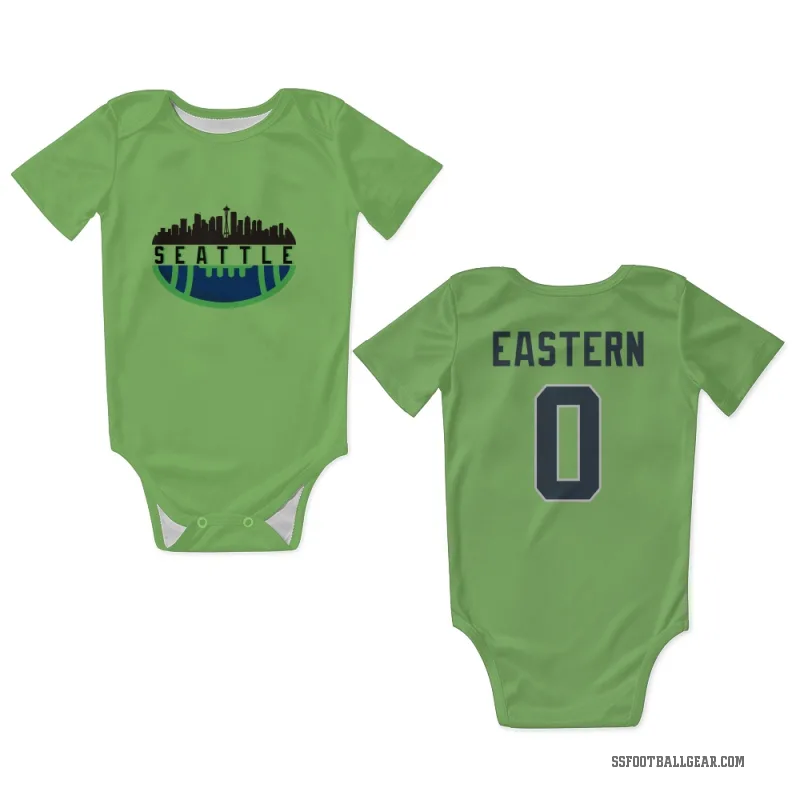 Deven Eastern  Green Seattle Seahawks   Neon  Newborn & Infant Bodysuit