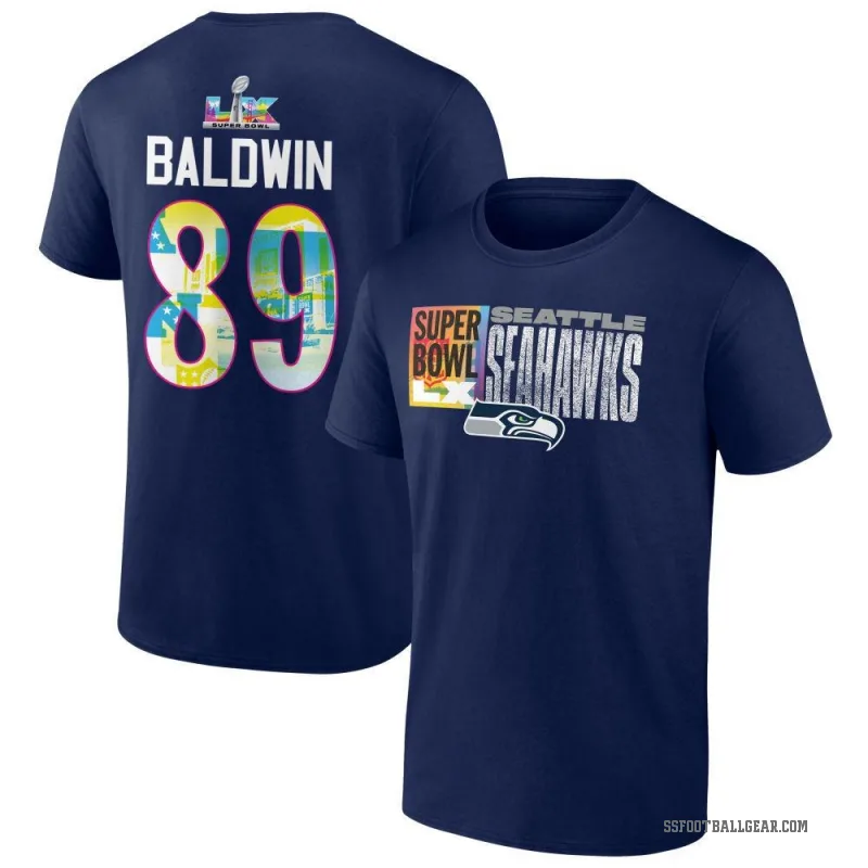 Doug Baldwin Youth Navy Seattle Seahawks Super Bowl LX T-Shirt