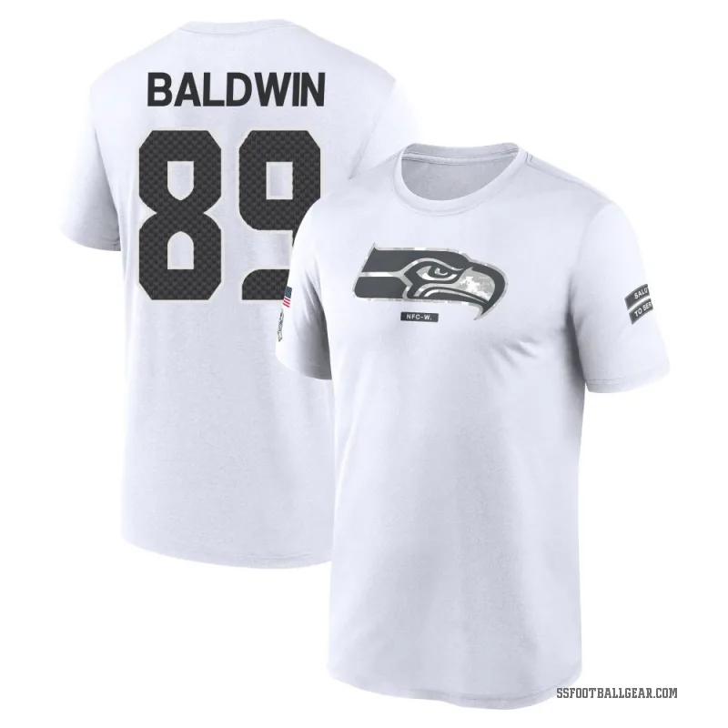Doug Baldwin Youth White Seattle Seahawks 2024 Salute to Service Performance T-Shirt