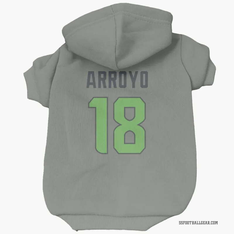 Elijah Arroyo  Green Seattle Seahawks   Gray Neon  Cat & Dog Pet Hoodie