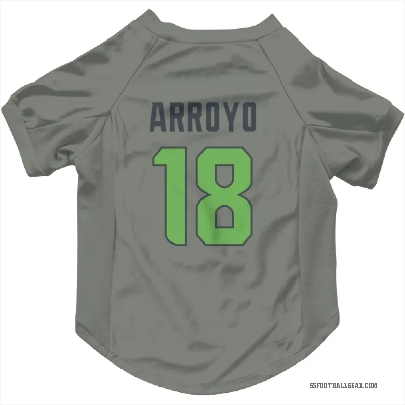 Elijah Arroyo  Green Seattle Seahawks   Gray Neon  Cat & Dog Pet Jersey